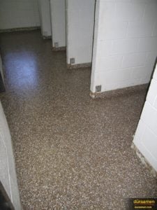 Endura garage floor epoxy coating is used in the corridors as well.