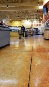 Skraffino concrete microtopping floor, Whole Foods Marekt San Mateo 02